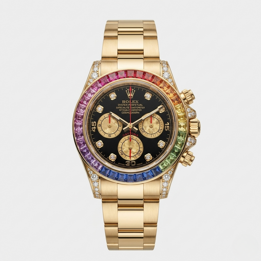 ROLEX DAYTONA – RAINBOW BEZEL GOLD EDITION