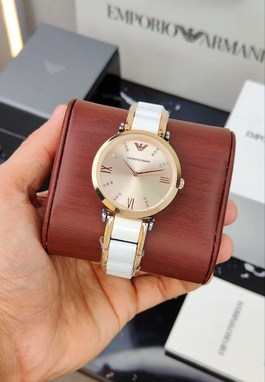 EMPORIO ARMANI – AR1486 MOTHER OF PEARL WHITE EDITION