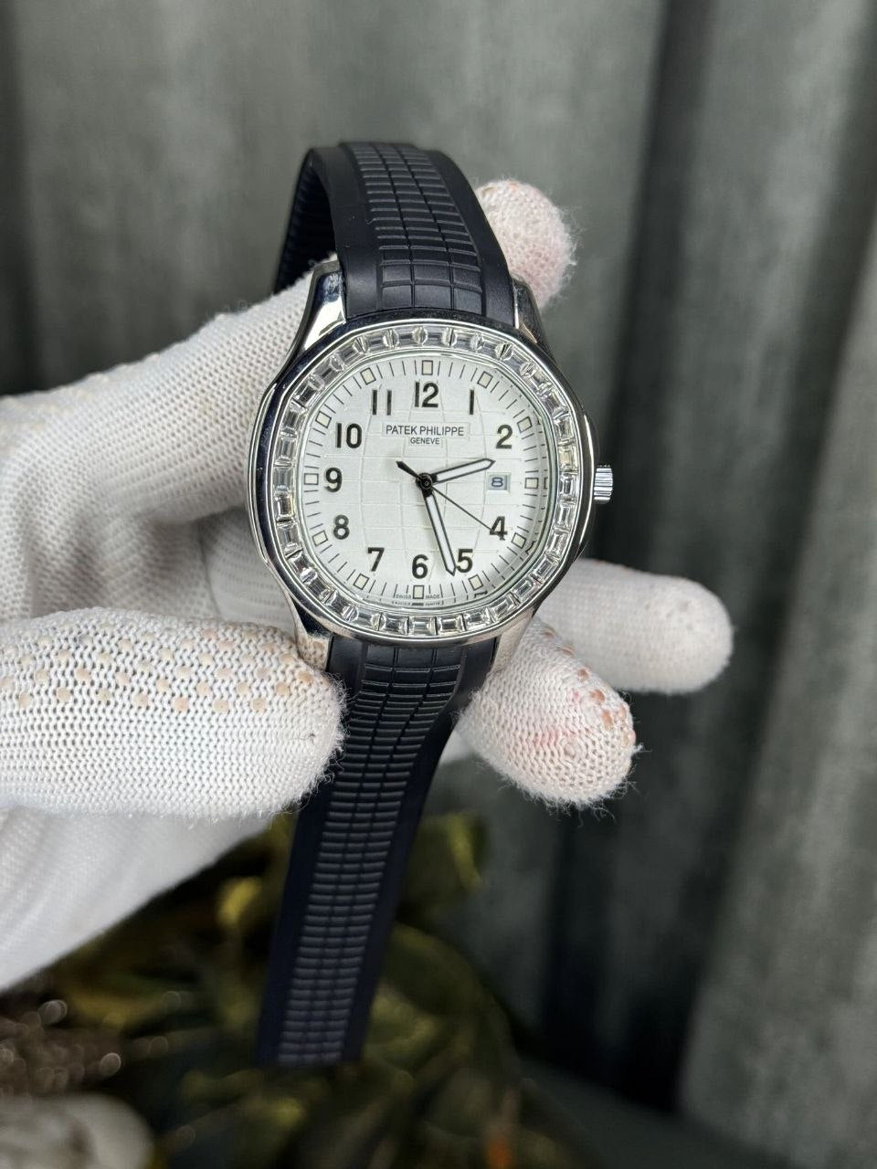PP Aquanaut White Dial with Dimond Watch