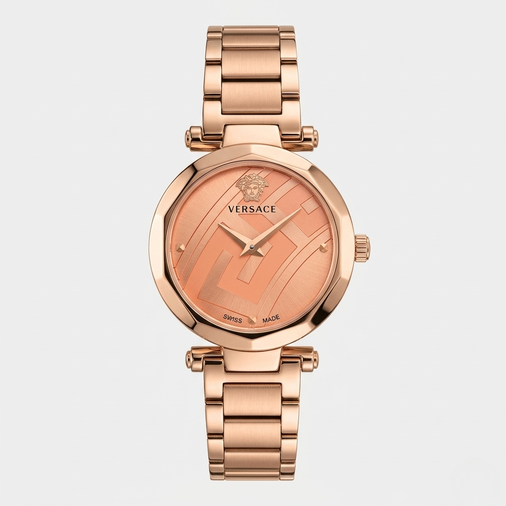 VERSACE FACETED BEZEL – ROSE GOLD EDITION