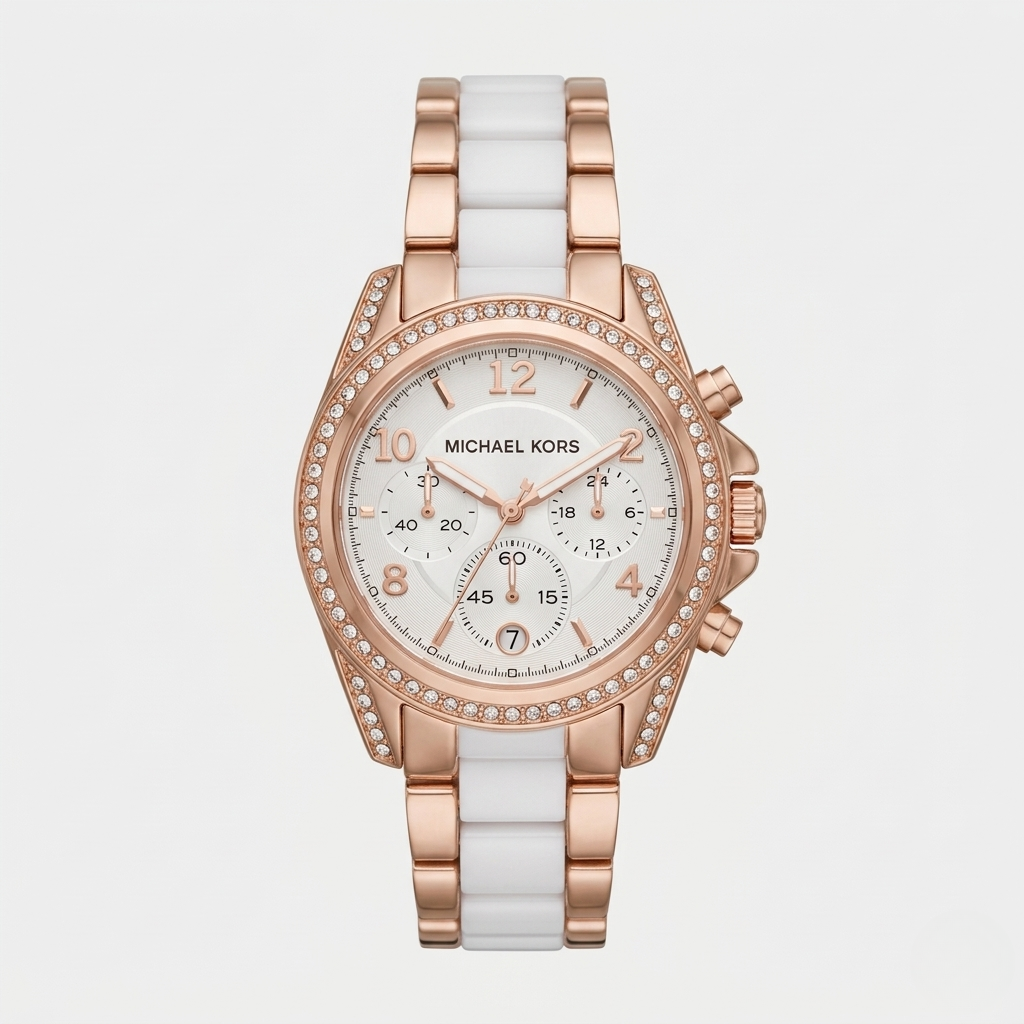 MICHAEL KORS PARKER CHRONOGRAPH – ROSE GOLD WHITE