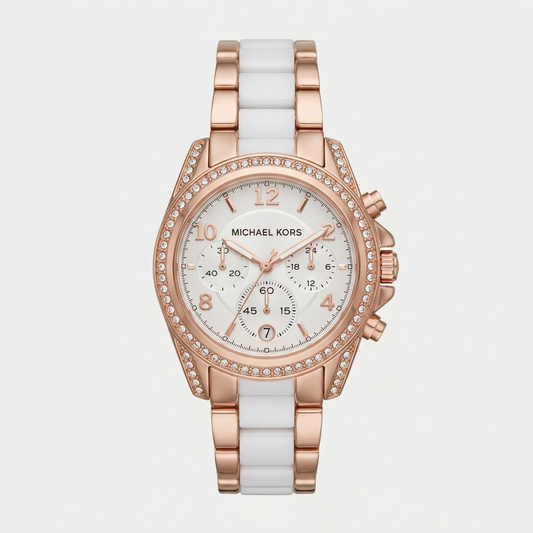 MICHAEL KORS PARKER CHRONOGRAPH – ROSE GOLD WHITE