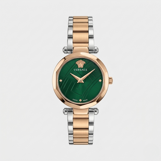 VERSACE GREEK – GREEN DIAL TWO-TONE EDITION