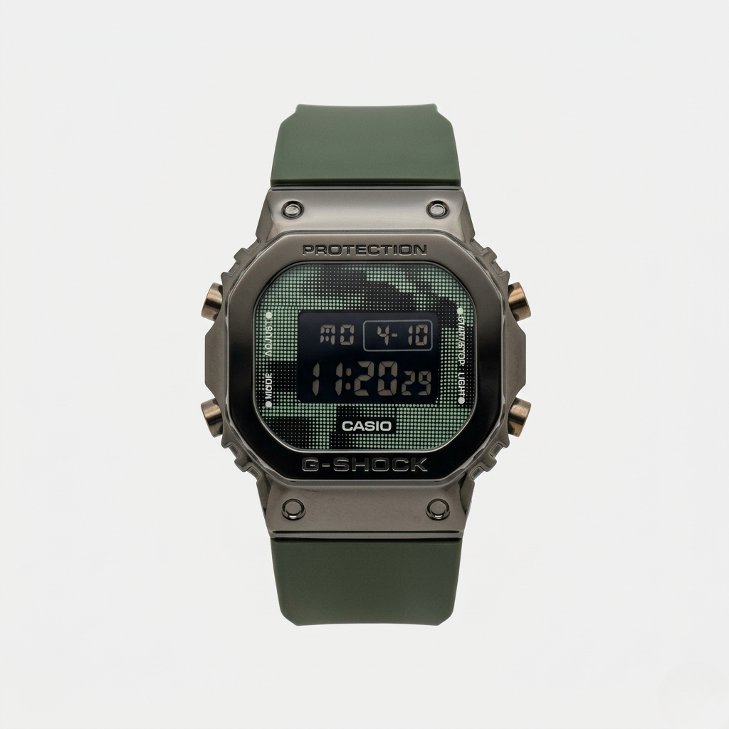 CASIO G-SHOCK DW-5600 METAL – MILITARY GREEN EDITION
