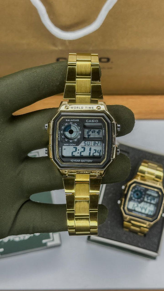 CASIO ROYALE – AE-1200 GOLD WORLD TIME EDITION