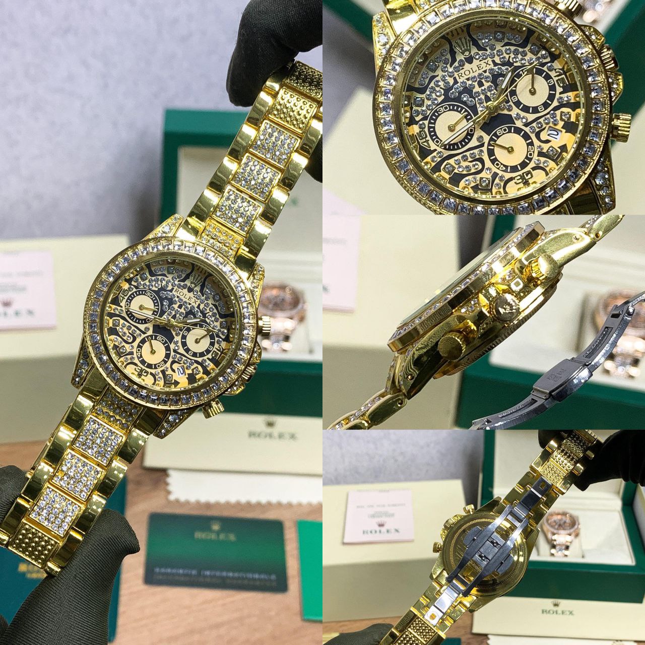 ROLEX OYSTER – TIGER EYE DIAMOND GOLD EDITION