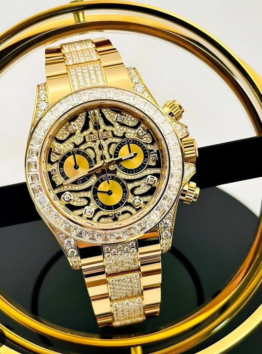 ROLEX OYSTER – TIGER EYE DIAMOND GOLD EDITION
