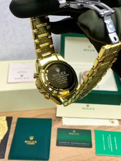 ROLEX OYSTER – TIGER EYE DIAMOND GOLD EDITION