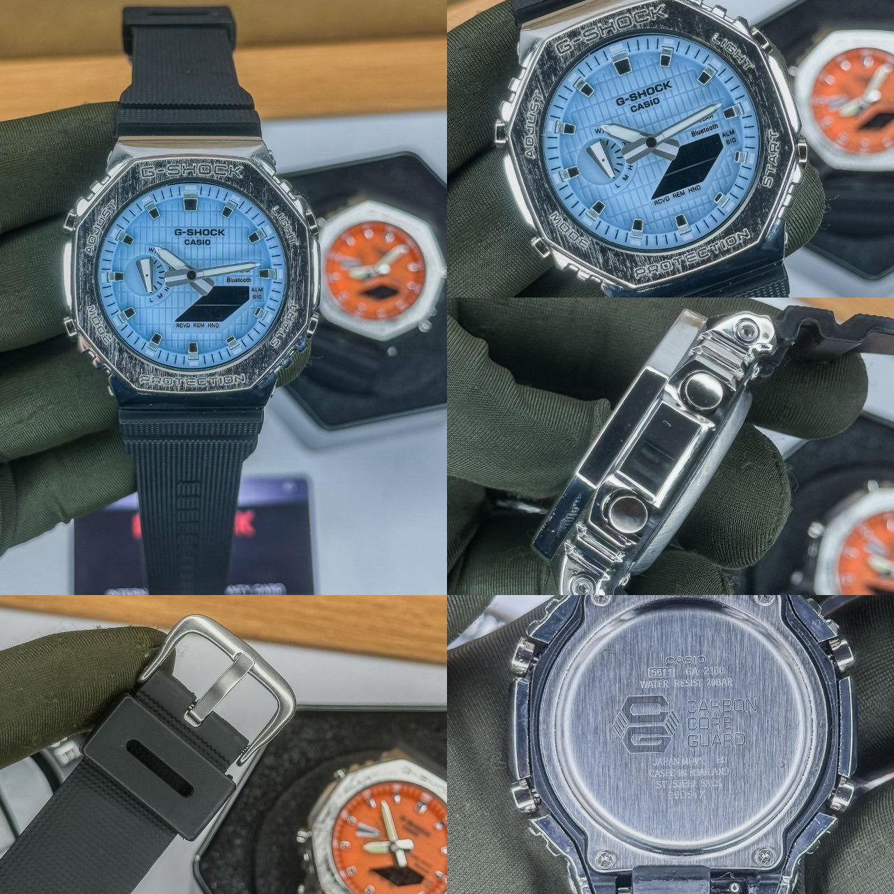 G-SHOCK GA-2100 – SKY BLUE DIAL CARBON CORE EDITION