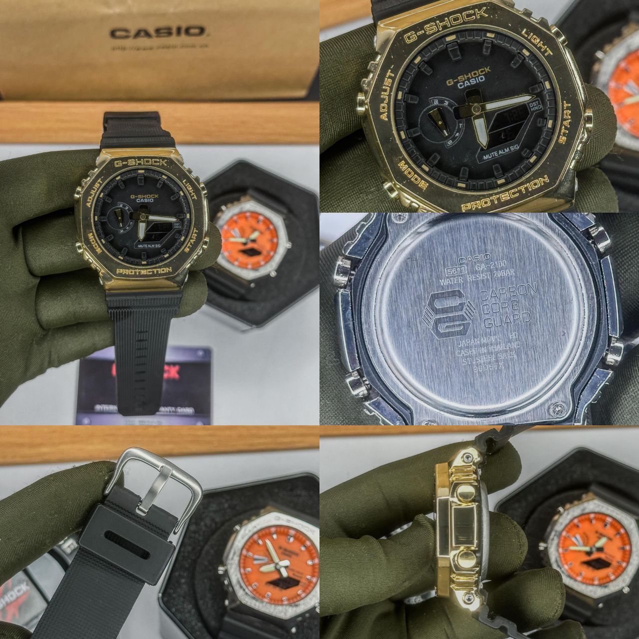 G-SHOCK GA-2100 – GOLD BLACK CARBON CORE EDITION