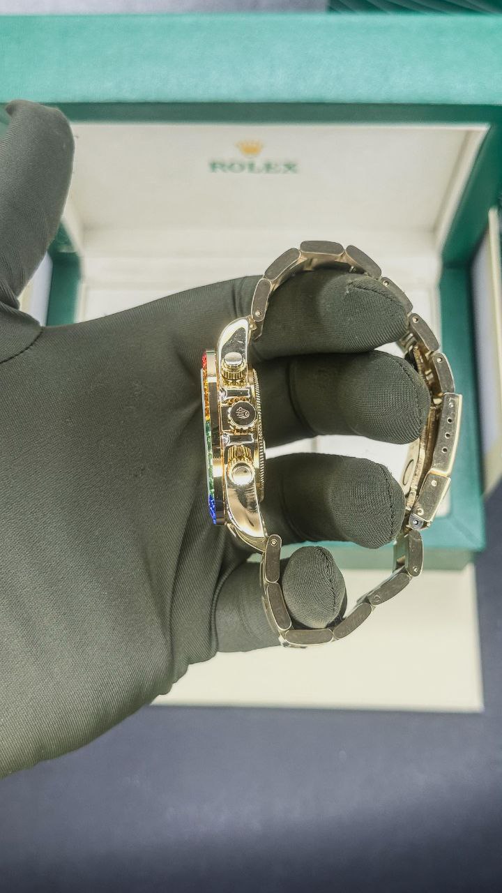 ROLEX DAYTONA – RAINBOW BEZEL GOLD EDITION