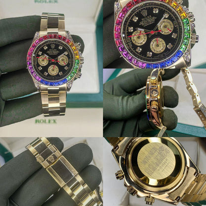 ROLEX DAYTONA – RAINBOW BEZEL GOLD EDITION