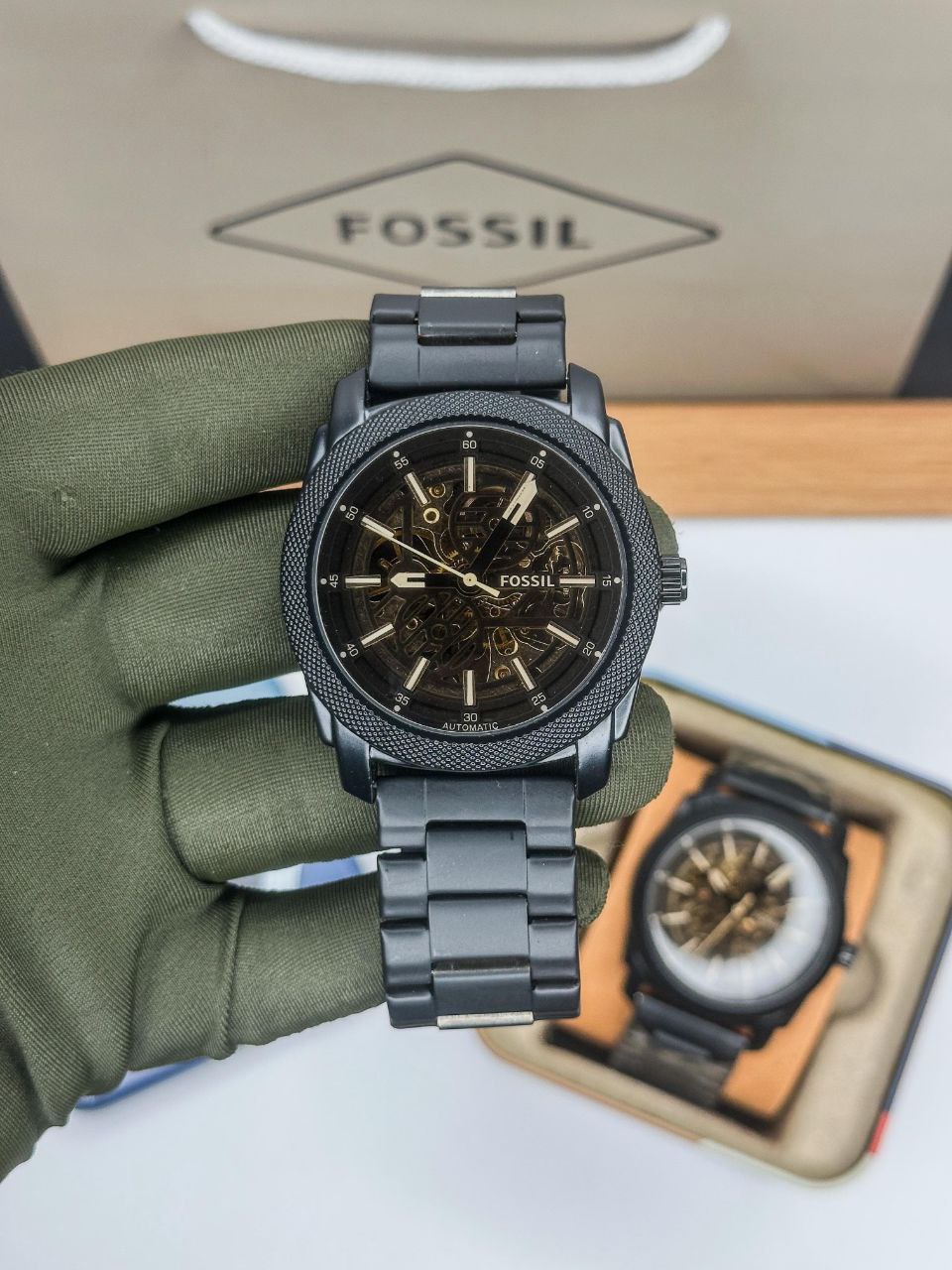 FOSSIL – MODERN MACHINE AUTOMATIC ME3253 BLACK EDITION