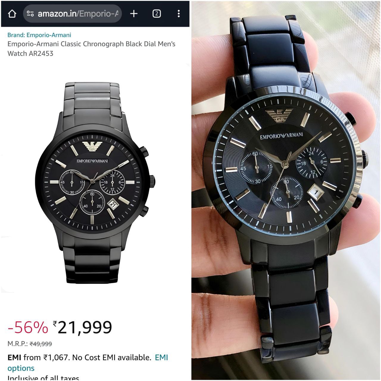 EMPORIO ARMANI – RENATO AR2453 BLACK EDITION