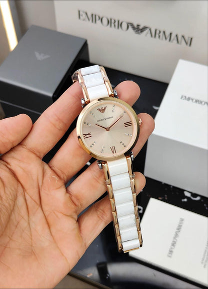 EMPORIO ARMANI – AR1486 MOTHER OF PEARL WHITE EDITION