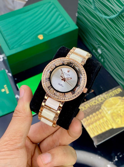 ROLEX LADIES – ROSE GOLD WHITE EDITION