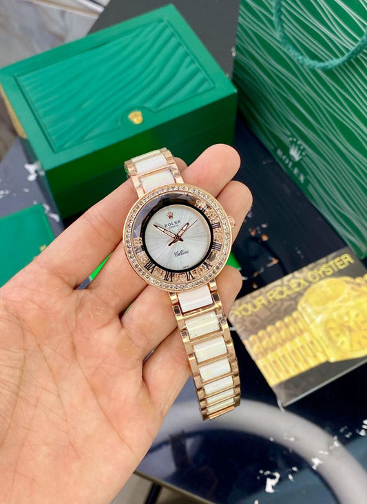ROLEX LADIES – ROSE GOLD WHITE EDITION
