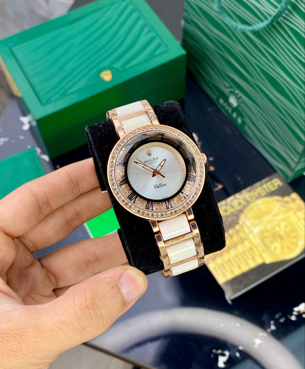 ROLEX LADIES – ROSE GOLD WHITE EDITION