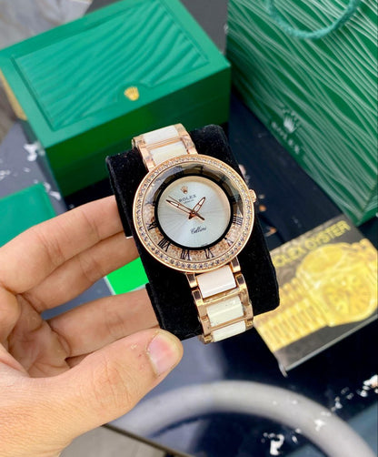 ROLEX LADIES – ROSE GOLD WHITE EDITION