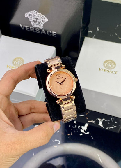 VERSACE FACETED BEZEL – ROSE GOLD EDITION