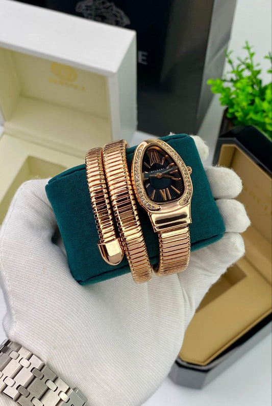 BVLGARI SERPENTI SNAKE COIL ROSE GOLD EDITION