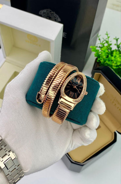 BVLGARI SERPENTI SNAKE COIL ROSE GOLD EDITION