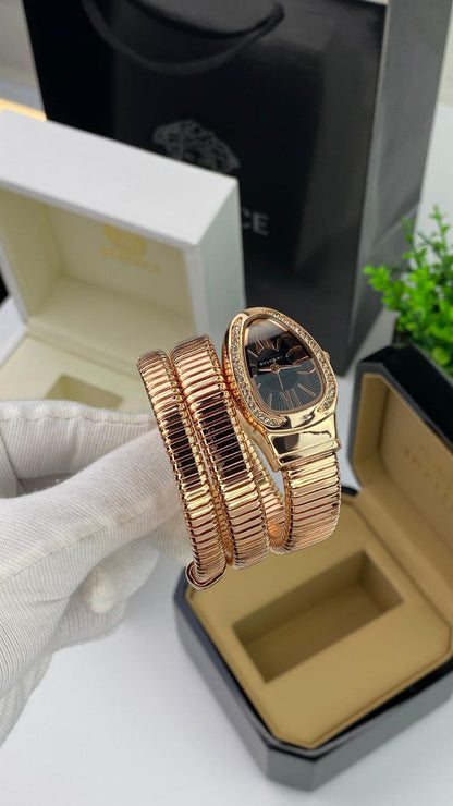 BVLGARI SERPENTI SNAKE COIL ROSE GOLD EDITION