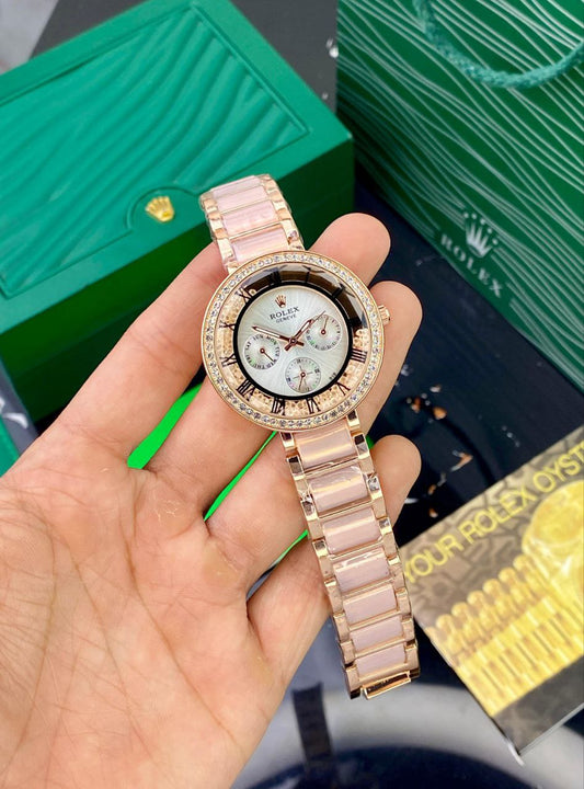 ROLEX LADIES ROSE GOLD MULTIFUNCTION – VALENTINE EDITION