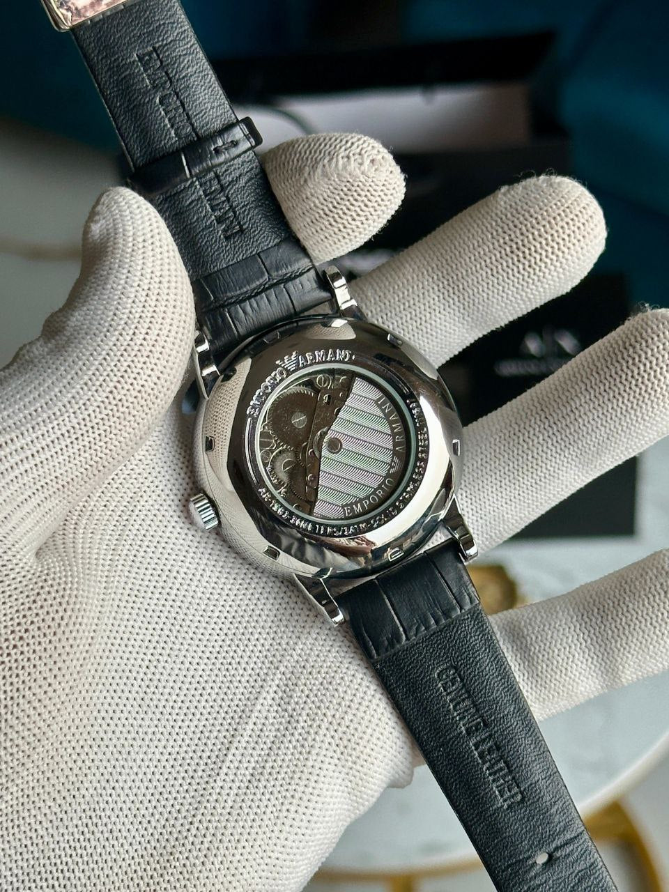EMPORIO ARMANI SKELETON – MECCANICO BLACK EDITION