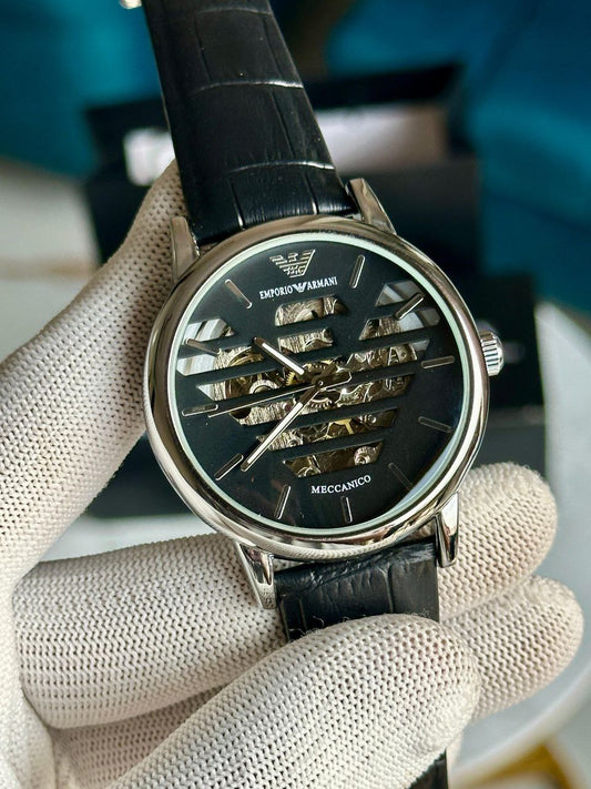 EMPORIO ARMANI SKELETON – MECCANICO BLACK EDITION