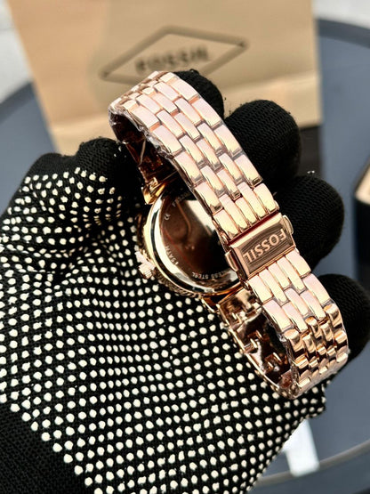FOSSIL WOMEN – GREEN DIAL ROSE GOLD EDITION