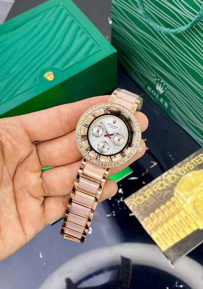 ROLEX LADIES ROSE GOLD MULTIFUNCTION – VALENTINE EDITION