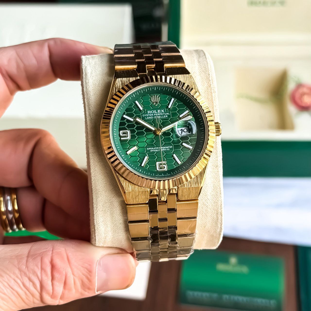 ROLEX LAND-DWELLER – GREEN GOLD PREMIUM EDITION