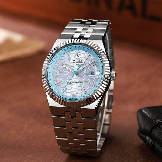 ROLEX LAND-DWELLER – SKY BLUE SILVER EDITION
