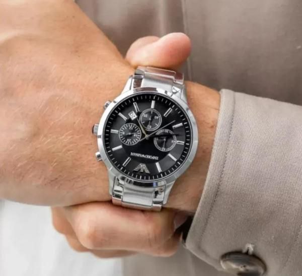 EMPORIO ARMANI CHRONOGRAPH – SILVER BLACK EDITION