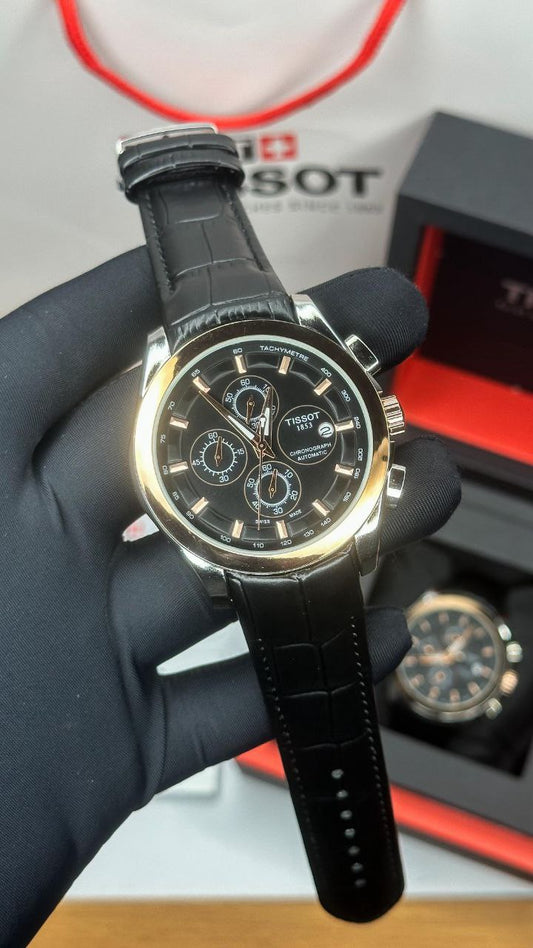 TISSOT COUTURIER CHRONOGRAPH – BLACK LEATHER EDITION