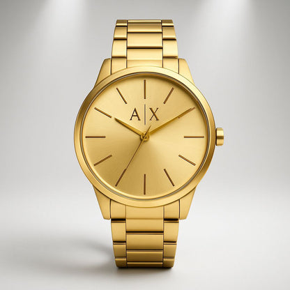 Armani Exchange Elegant Gold Tone Men's Watch