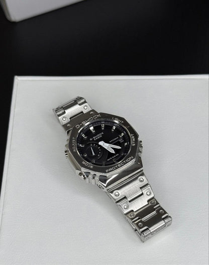Casio G-Shock Full Metal Silver Analog-Digital Watch for Men