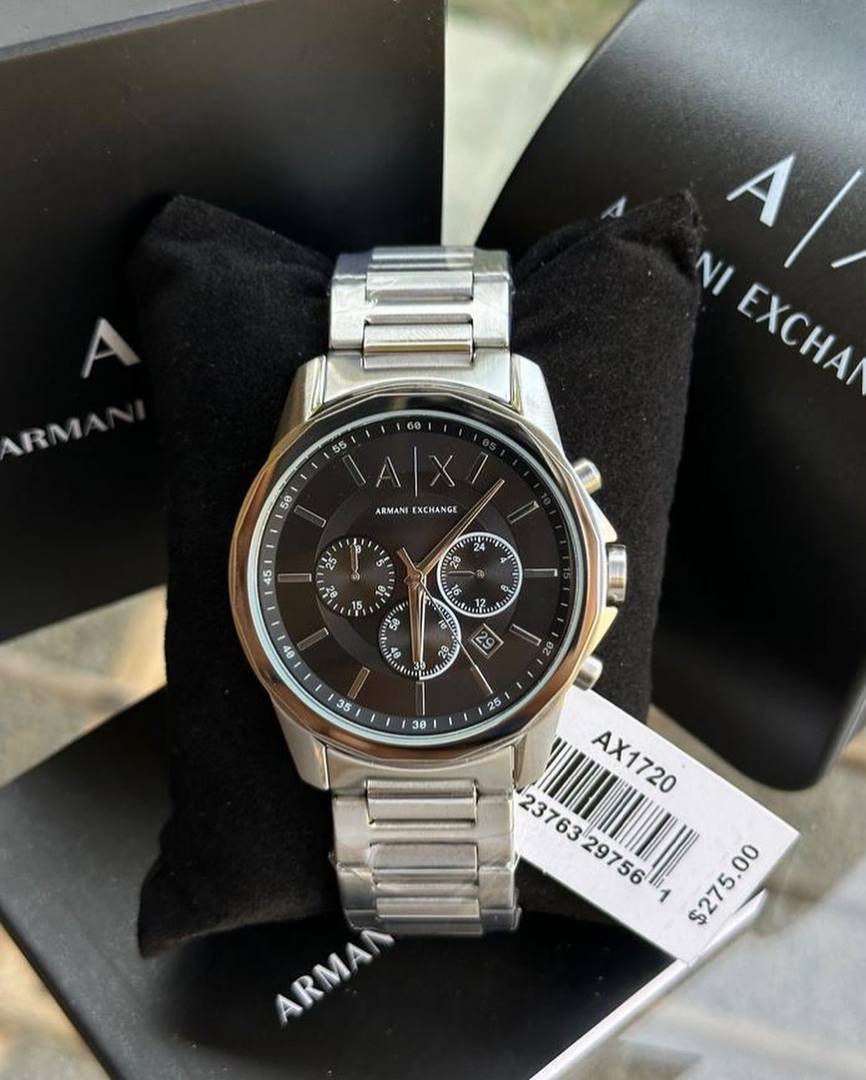 Armani Exchange AX Chronograph Black Dial Stainless Steel Men's Watch