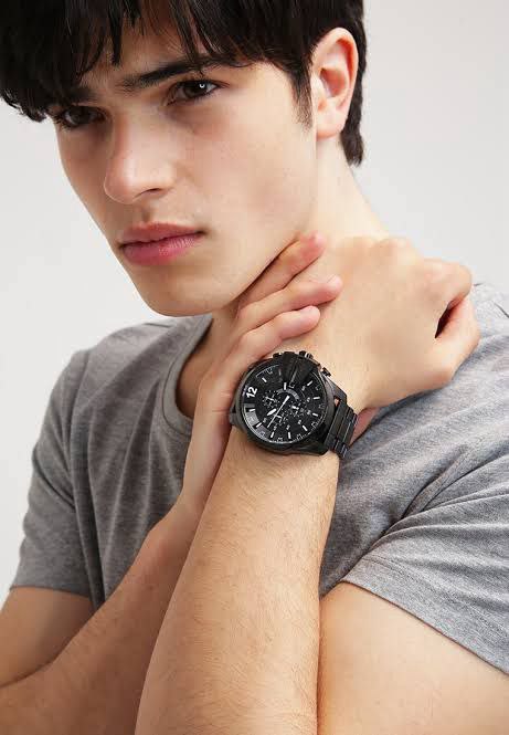 Diesel Mega Chief Grey Chronograph Watch Men