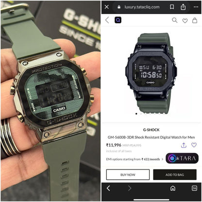 CASIO G-SHOCK DW-5600 METAL – MILITARY GREEN EDITION