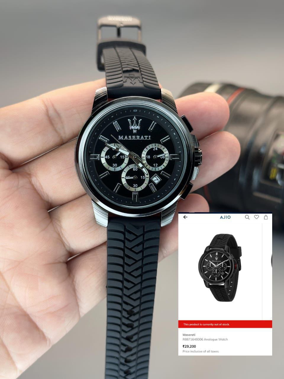 MASERATI SUCCESSO CHRONOGRAPH – BLACK SPORT EDITION