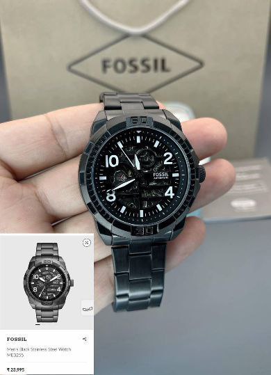FOSSIL BRONSON AUTOMATIC – BLACK SKELETON EDITION