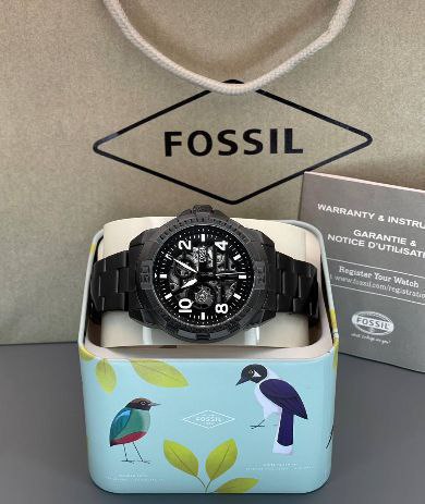 FOSSIL BRONSON AUTOMATIC – BLACK SKELETON EDITION
