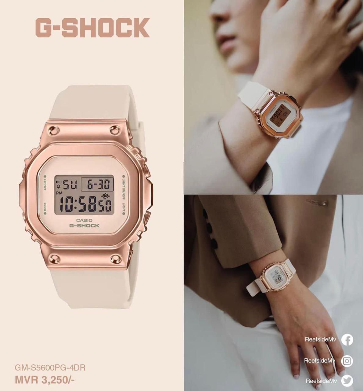 CASIO G-SHOCK DW-5600 METAL ROSE GOLD EDITION