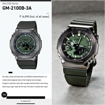 G-SHOCK GM-2100 METAL GREEN EDITION