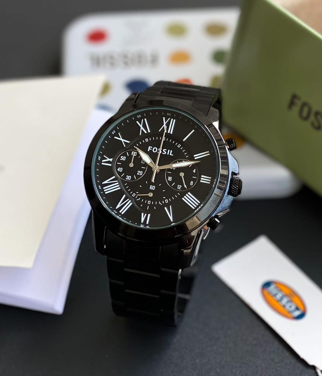 FOSSIL BLACK CHRONOGRAPH – FULL METAL EDITION