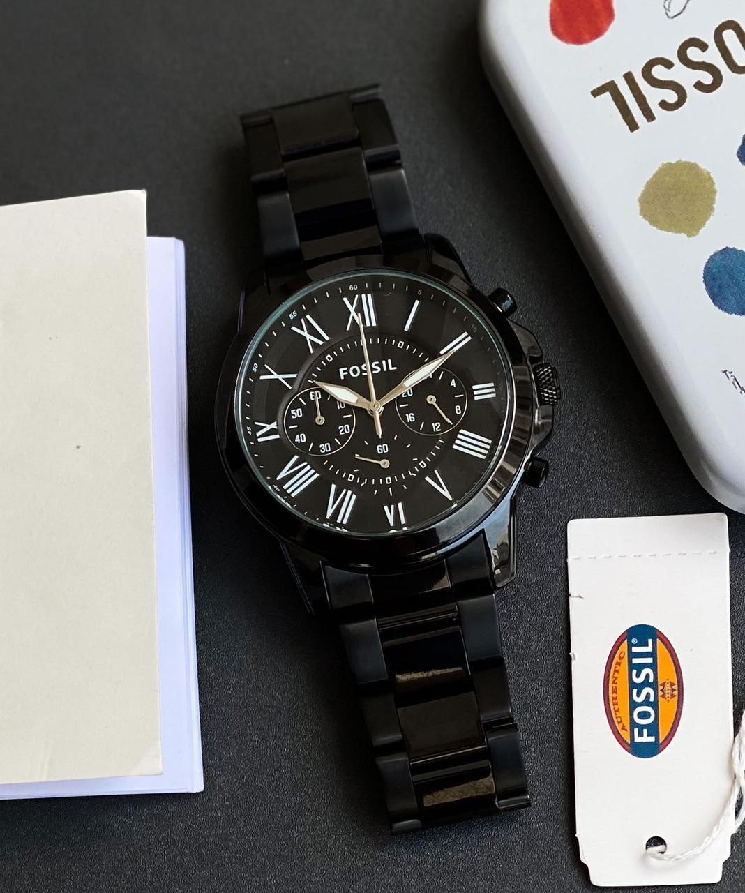 FOSSIL BLACK CHRONOGRAPH – FULL METAL EDITION