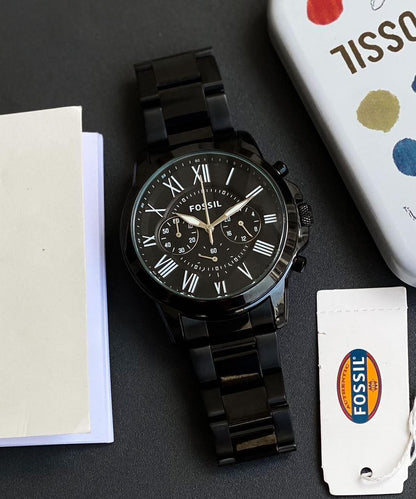 FOSSIL BLACK CHRONOGRAPH – FULL METAL EDITION