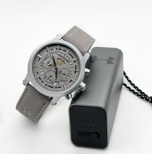 MONTBLANC CHRONOGRAPH – GREY LEATHER EDITION
